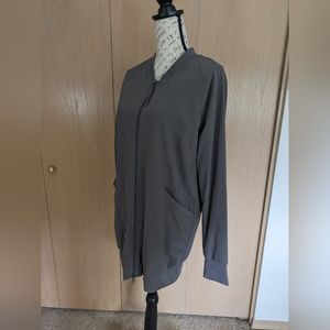 ZELLA Long Bomber Jacket - Gray, XS